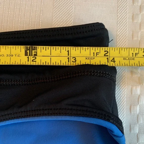 Lululemon athletica Tidal Flow Full Bottom Bikini Black Blue Sun-Ready Sz Small - Picture 10 of 11